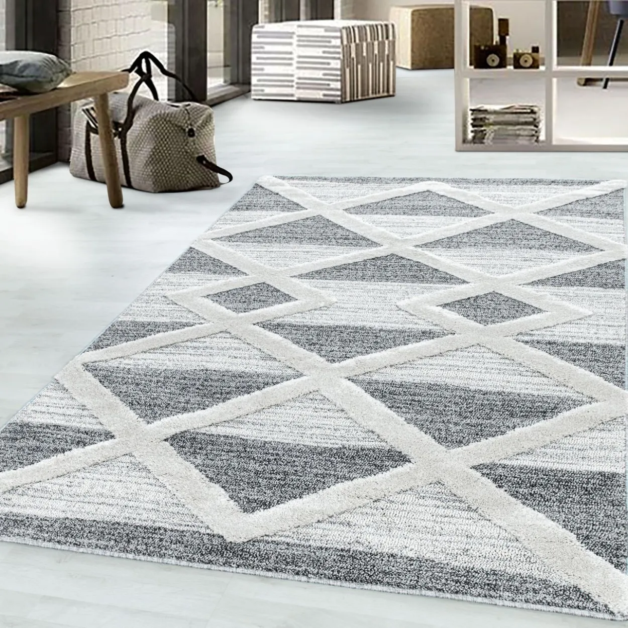 Teppich, PISA 4709, GREY, 80 x 150 cm