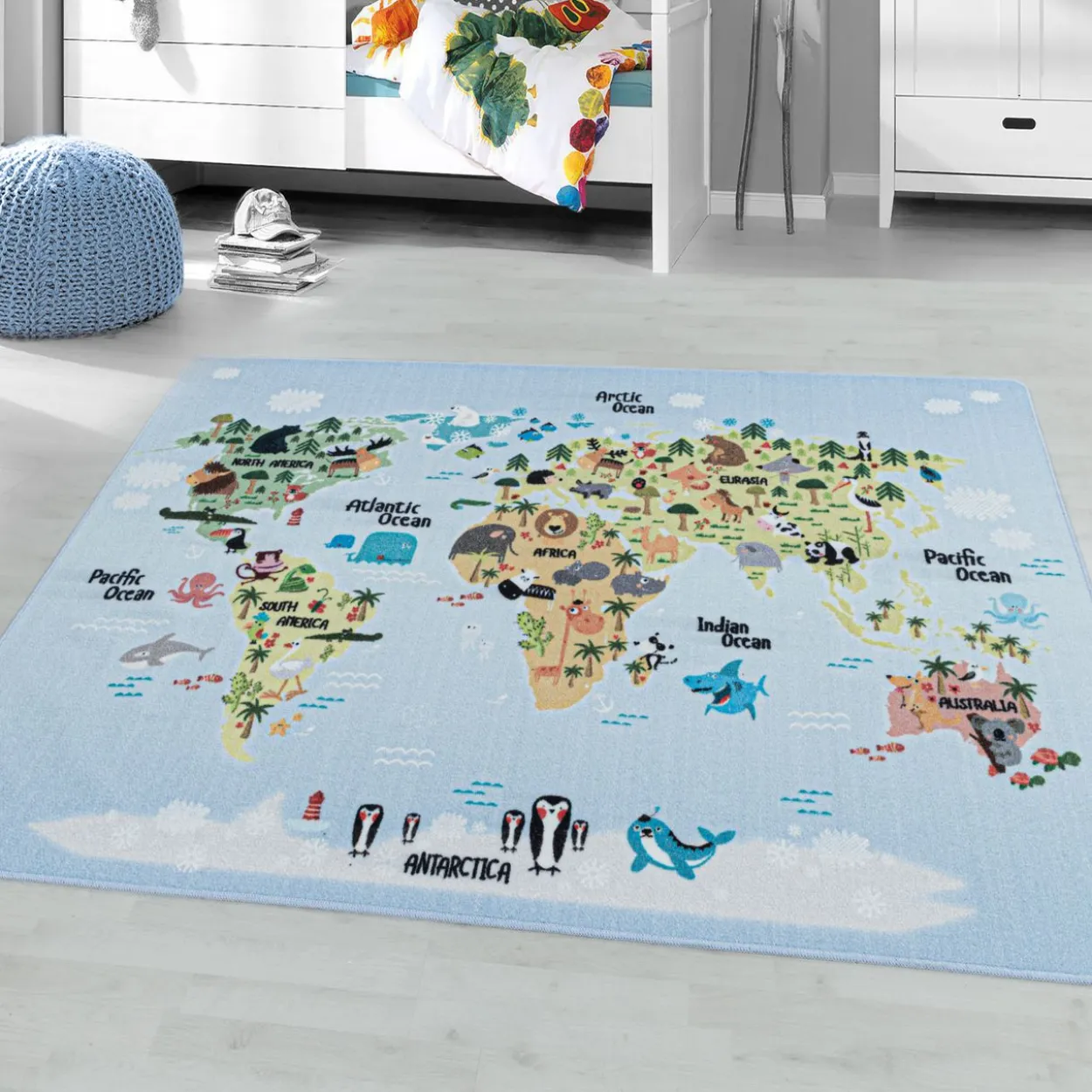 Teppich, PLAY 2917, BLUE, 140 x 200 cm