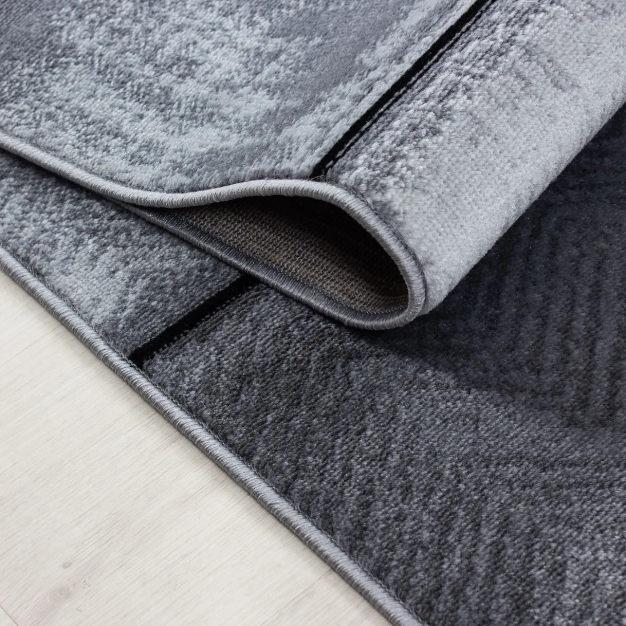 Teppich, PLUS 8007, BLACK, 140 x 200 cm