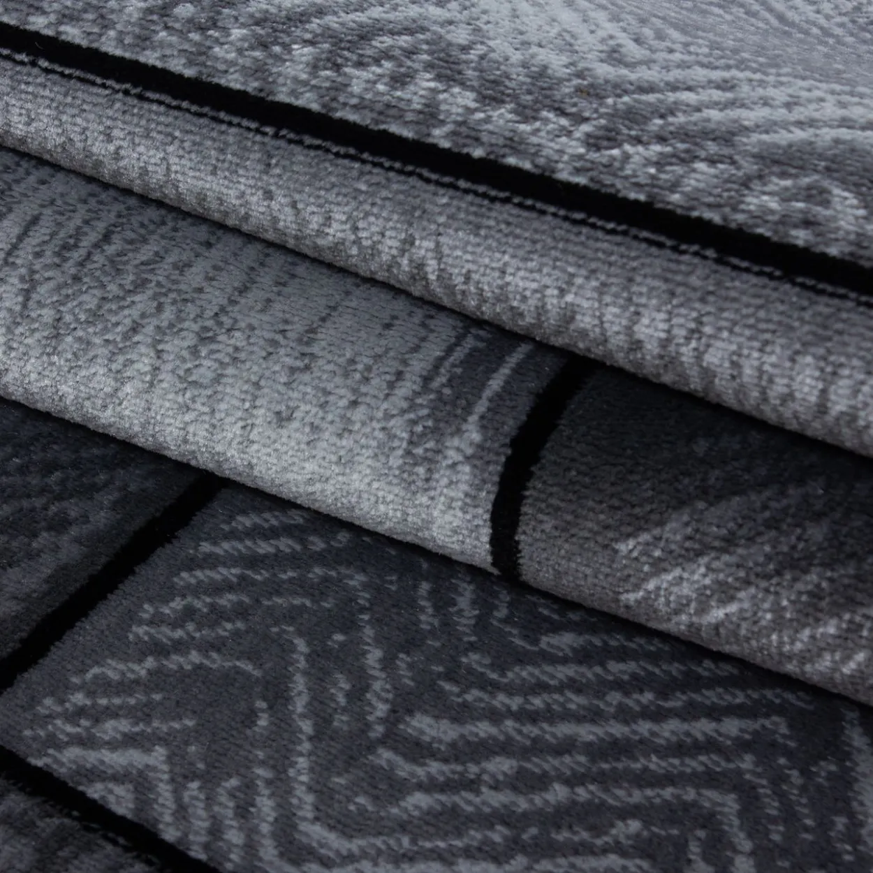 Teppich, PLUS 8007, BLACK, 140 x 200 cm