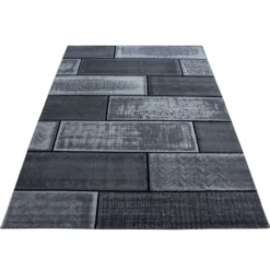 Teppich, PLUS 8007, BLACK, 140 x 200 cm
