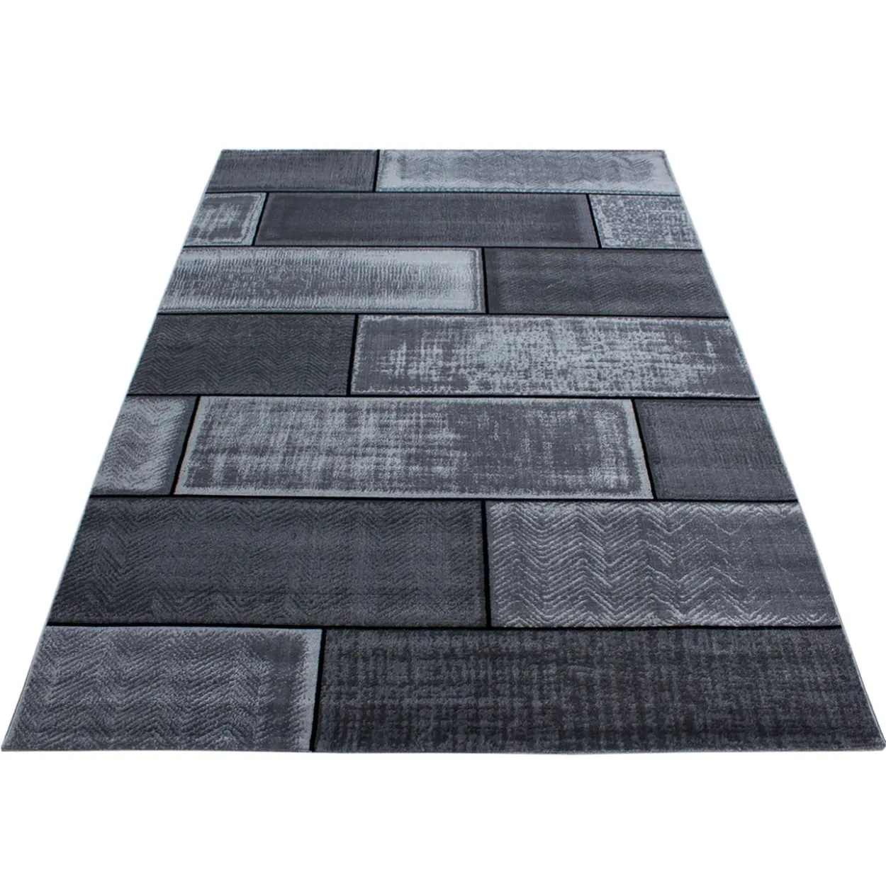 Teppich, PLUS 8007, BLACK, 140 x 200 cm