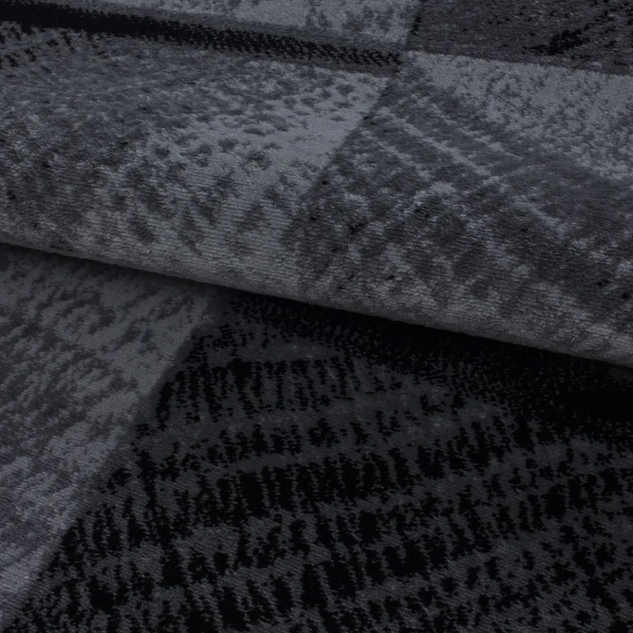 Teppich, PLUS 8003, BLACK, 140 x 200 cm