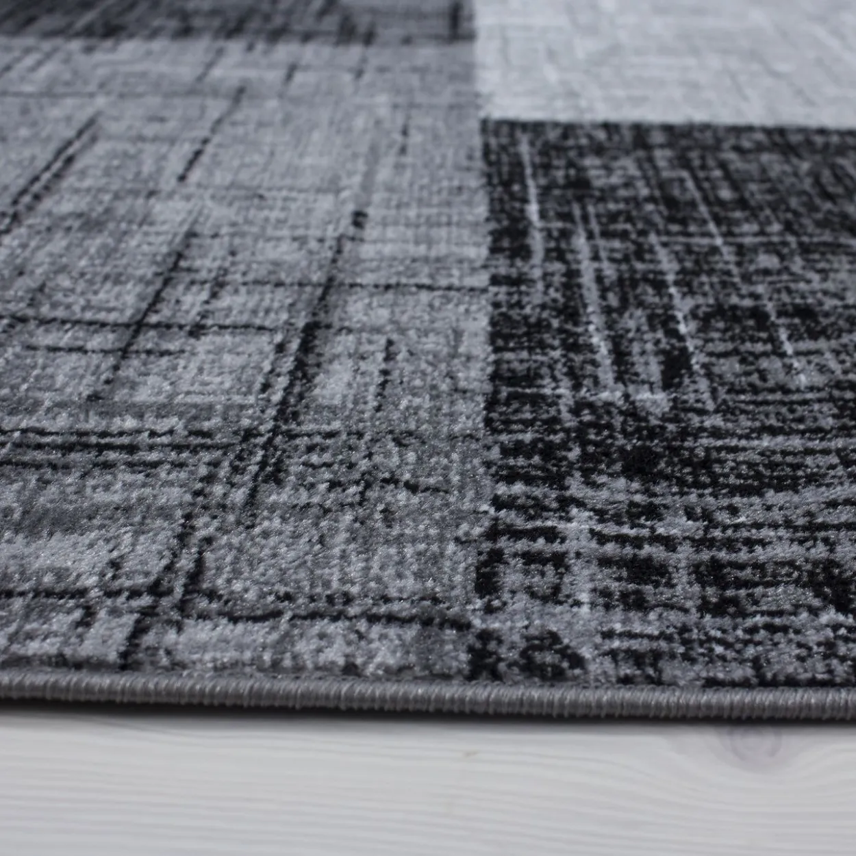 Teppich, PLUS 8001, BLACK, 140 x 200 cm