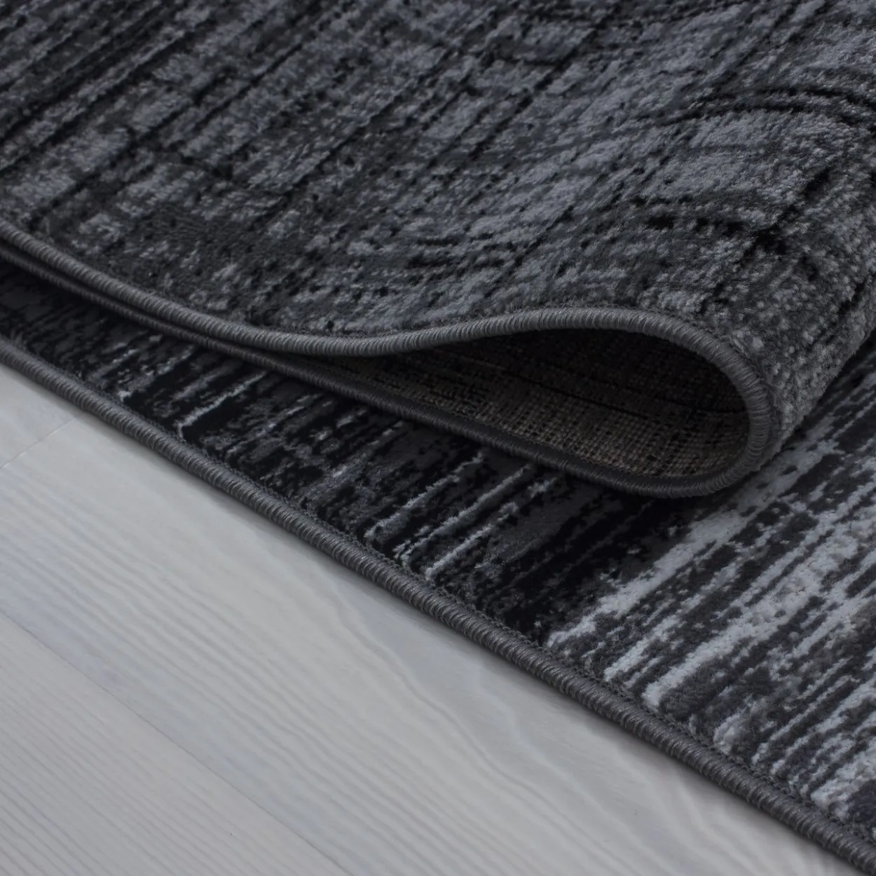 Teppich, PLUS 8001, BLACK, 140 x 200 cm