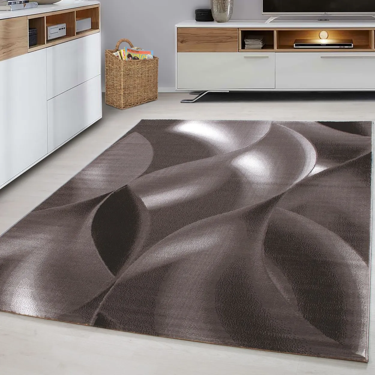 Teppich, PLUS 8008, BROWN, 160 x 230 cm