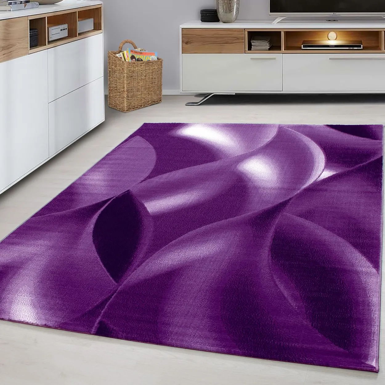 Teppich, PLUS 8008, LILA, 160 x 230 cm