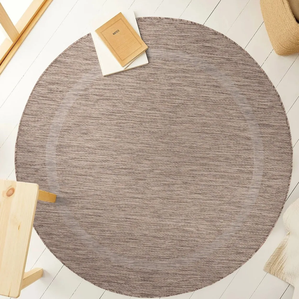 Teppich, RELAX 4311, BROWN, 120 x 120 cm