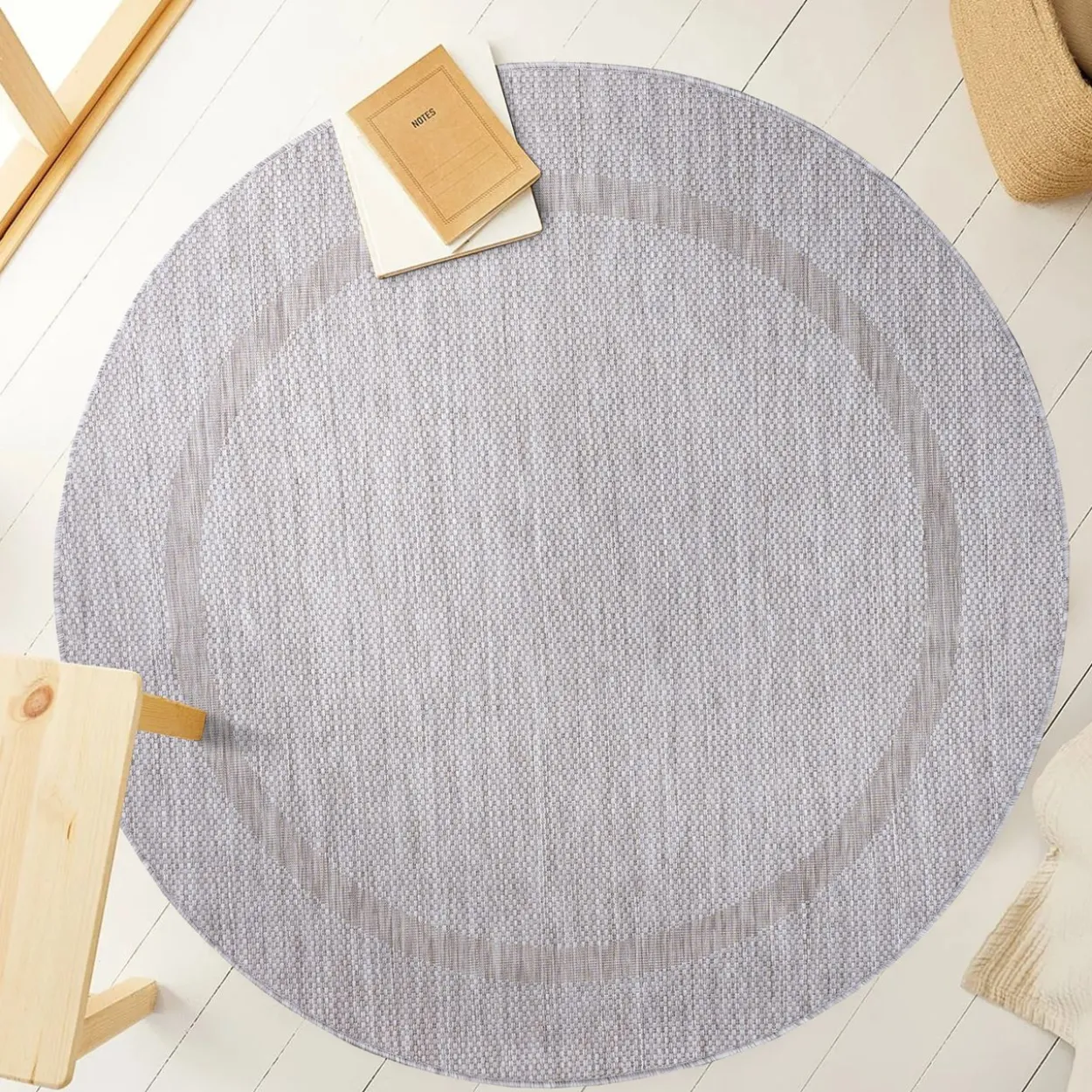 Teppich, RELAX 4311, SILVER, 120 x 120 cm