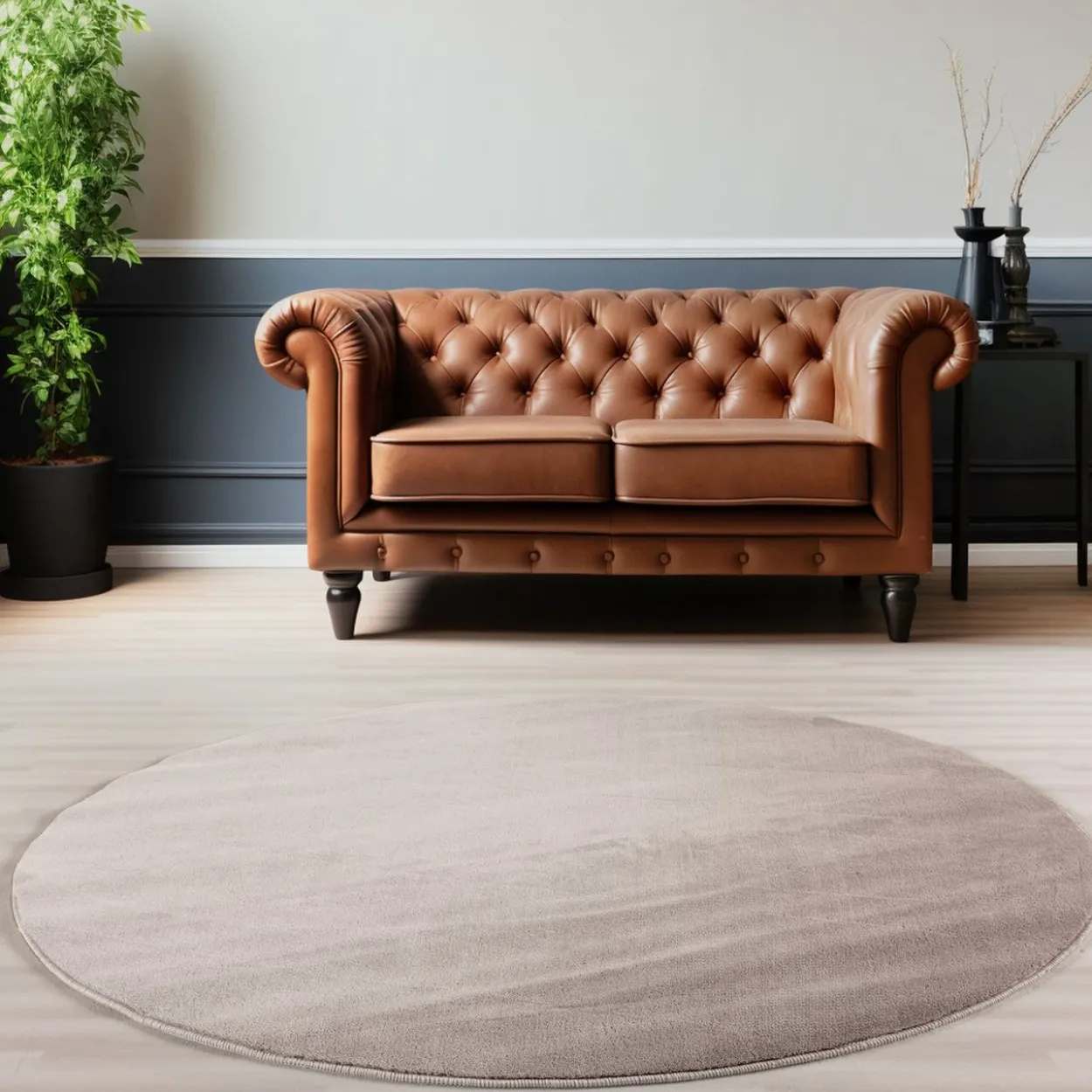 Teppich, SKY 5400, BEIGE, 120 x 120 cm