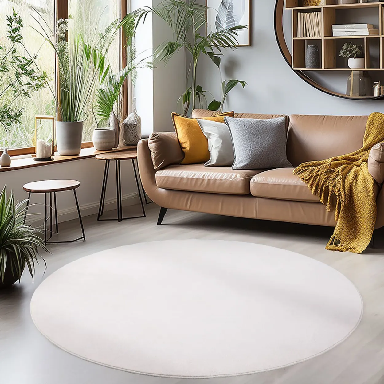 Teppich, SKY 5400, CREAM, 120 x 120 cm