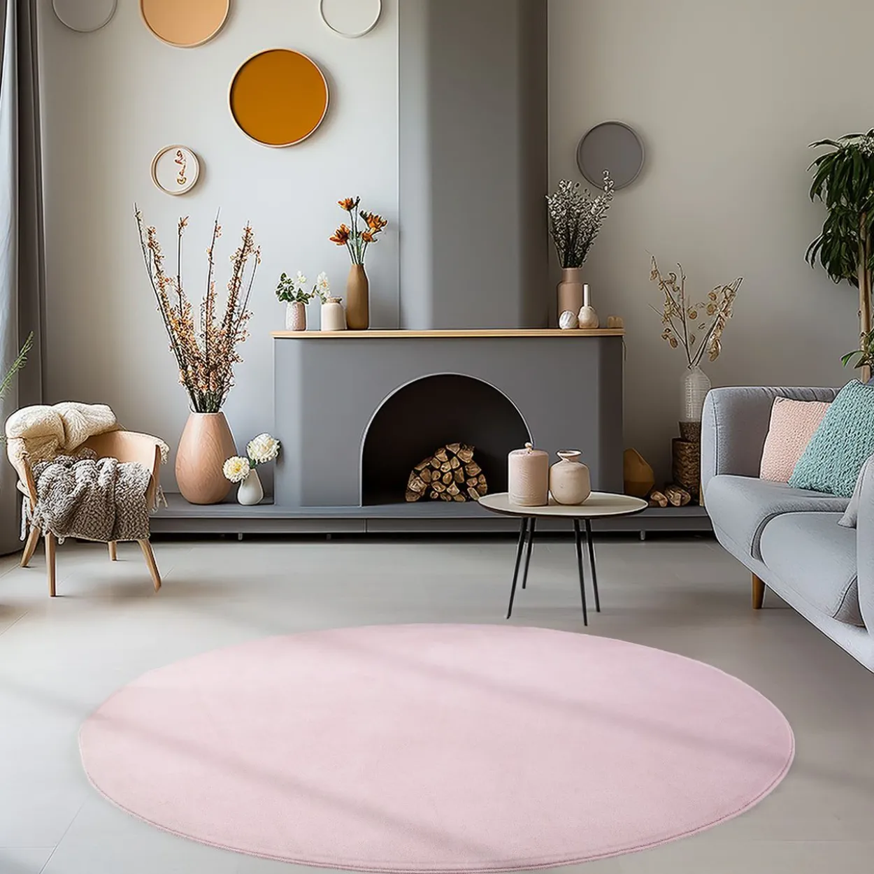 Teppich, SKY 5400, ROSE, 160 x 160 cm
