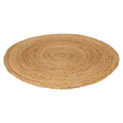 Teppich Sophia, 100cm x 100cm, Farbe Hellbraun, rund, Florhöhe 10mm