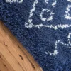 Teppich "Temara Shag" Läufer Marineblau CA10313