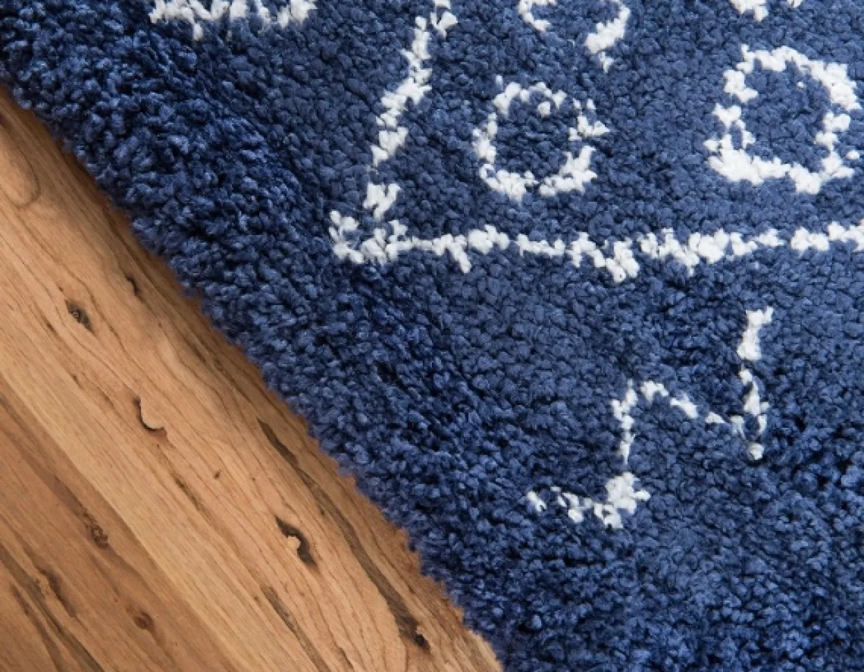 Teppich "Temara Shag" Läufer Marineblau CA10313