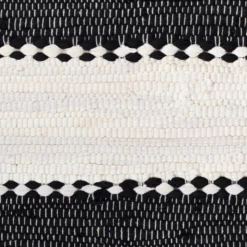 Teppich Zendo 110cm x 60cm, Farbe Schwarz, rechteck