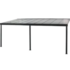 Terrassenüberdachung SOLIS 434 x 303 x 226 / 278 cm - grau