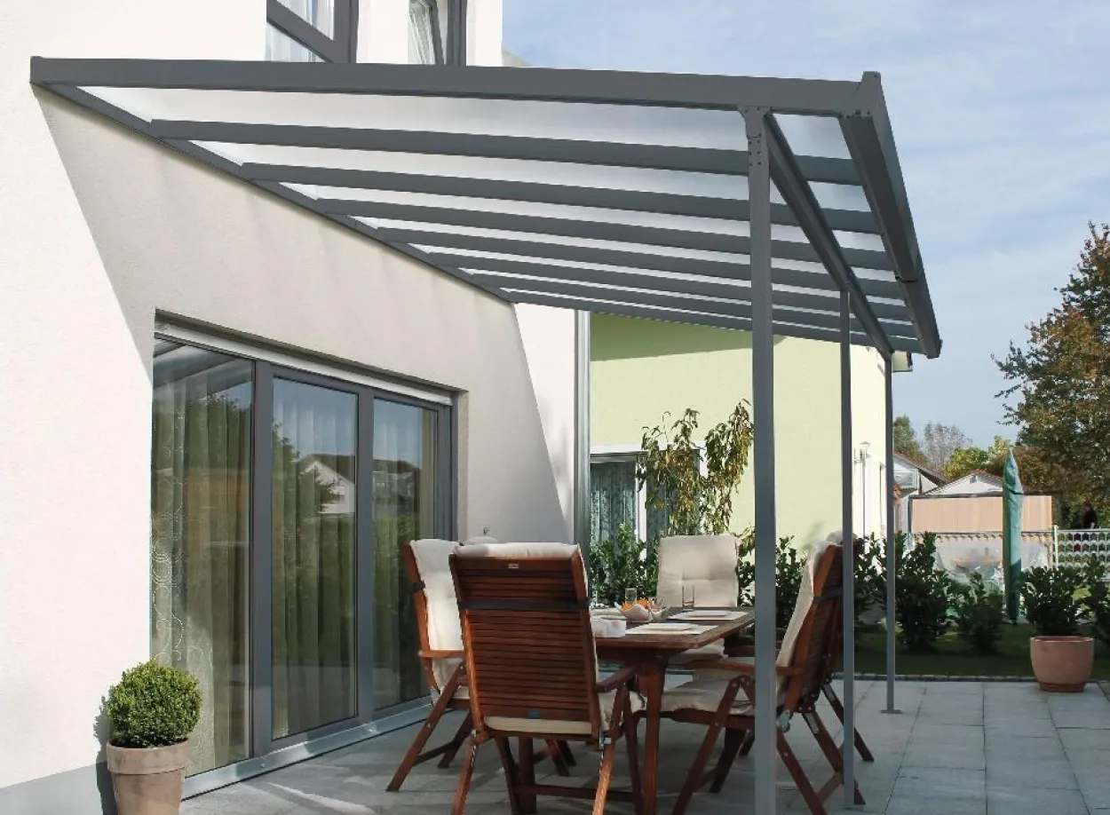 Terrassendach Bausatz Typ C (Anthrazit) 5460 x 3060 mm