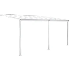 Terrassendach/Veranda, aus Aluminium ca. 495 x 303 x 258 cm - Weiß