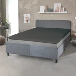 Thermo-Interlock-Jersey Spannbetttuch für Topper