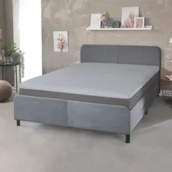 Thermo-Interlock-Jersey Spannbetttuch für Topper