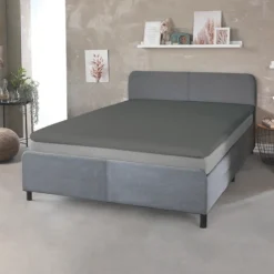 Thermo-Interlock-Jersey Spannbetttuch für Topper