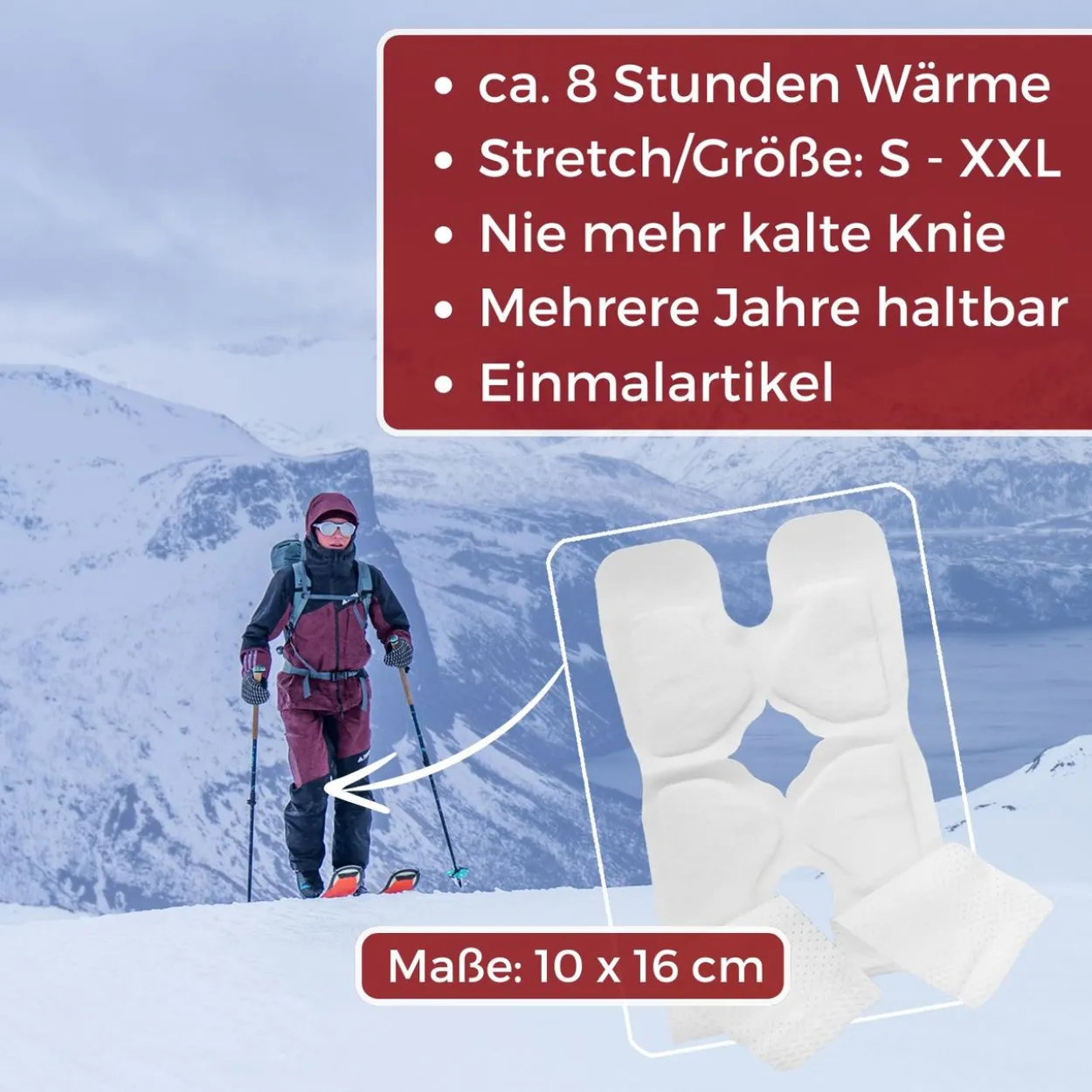 Thermopad 10x 4er Kniewärmer