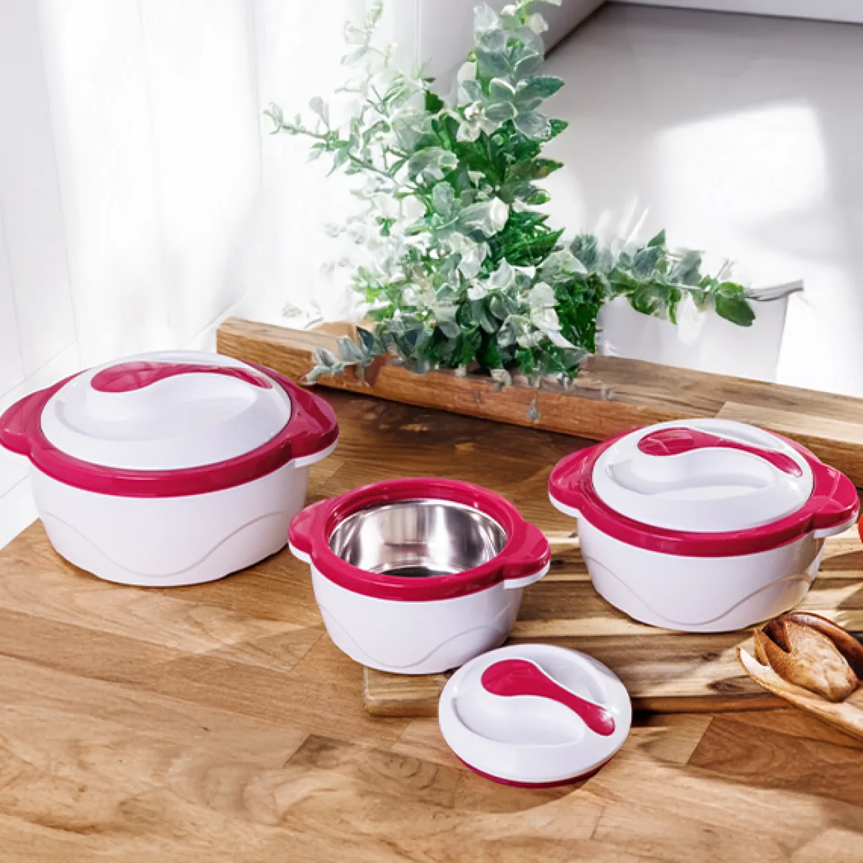Thermoschüssel 3er Set Premium, beere