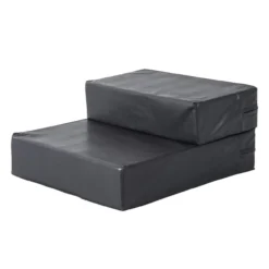 Tiertreppe Klappbar Schwarz L45 x B39 x H20 cm