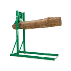 Timber Croc Sägebock mit Holzhalterung, grün