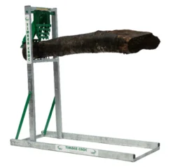 Timber Croc Sägebock mit Holzhalterung, verzinkter Rahmen