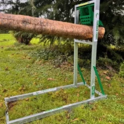 Timber Croc Sägebock mit Holzhalterung, verzinkter Rahmen