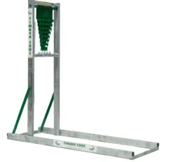 Timber Croc Sägebock mit Holzhalterung, verzinkter Rahmen