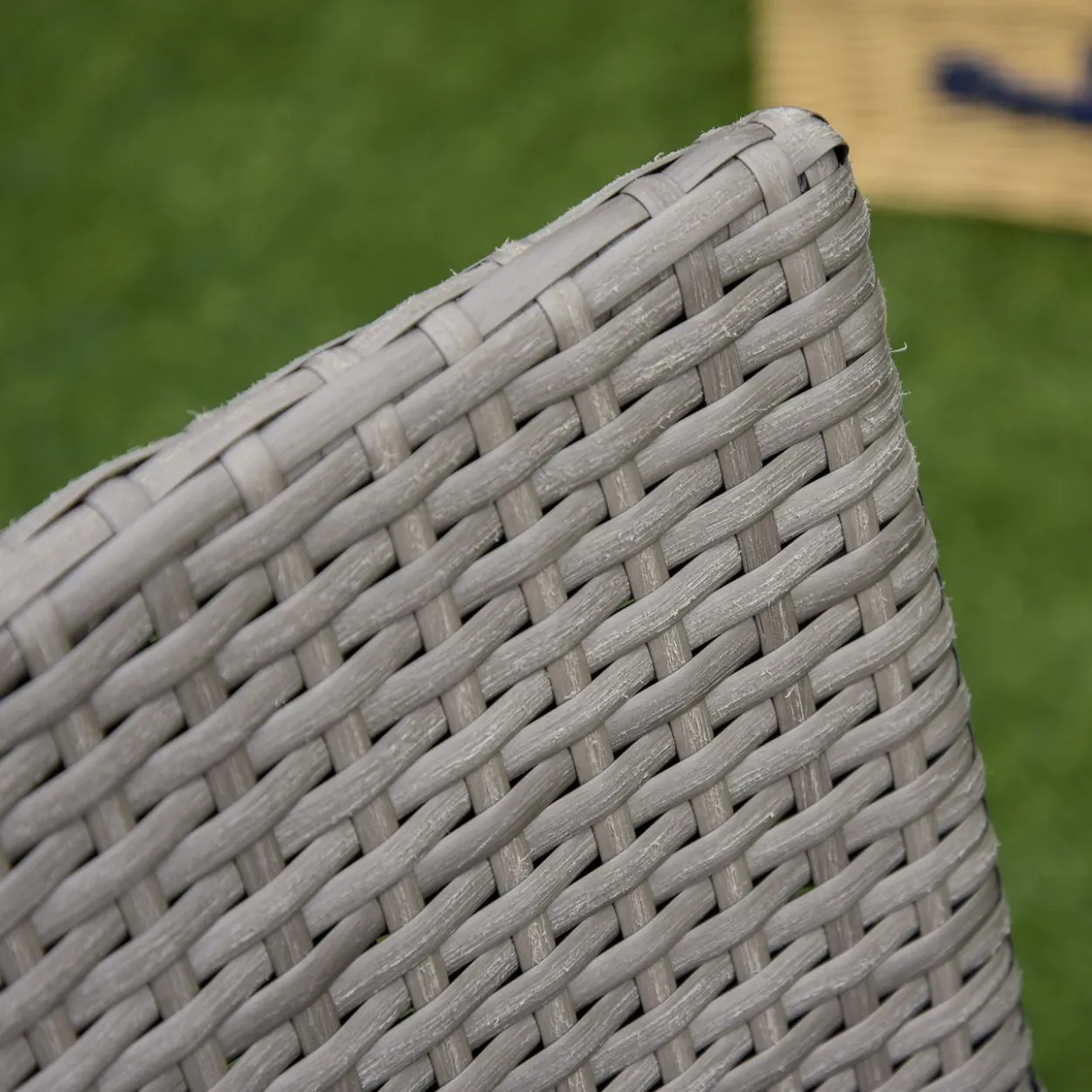 3-tlg. Balkonmöbel Set Sitzgruppe Rattan Gartenset Polyrattan Grau