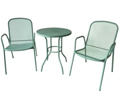 3tlg. Bistro-Set - Grün