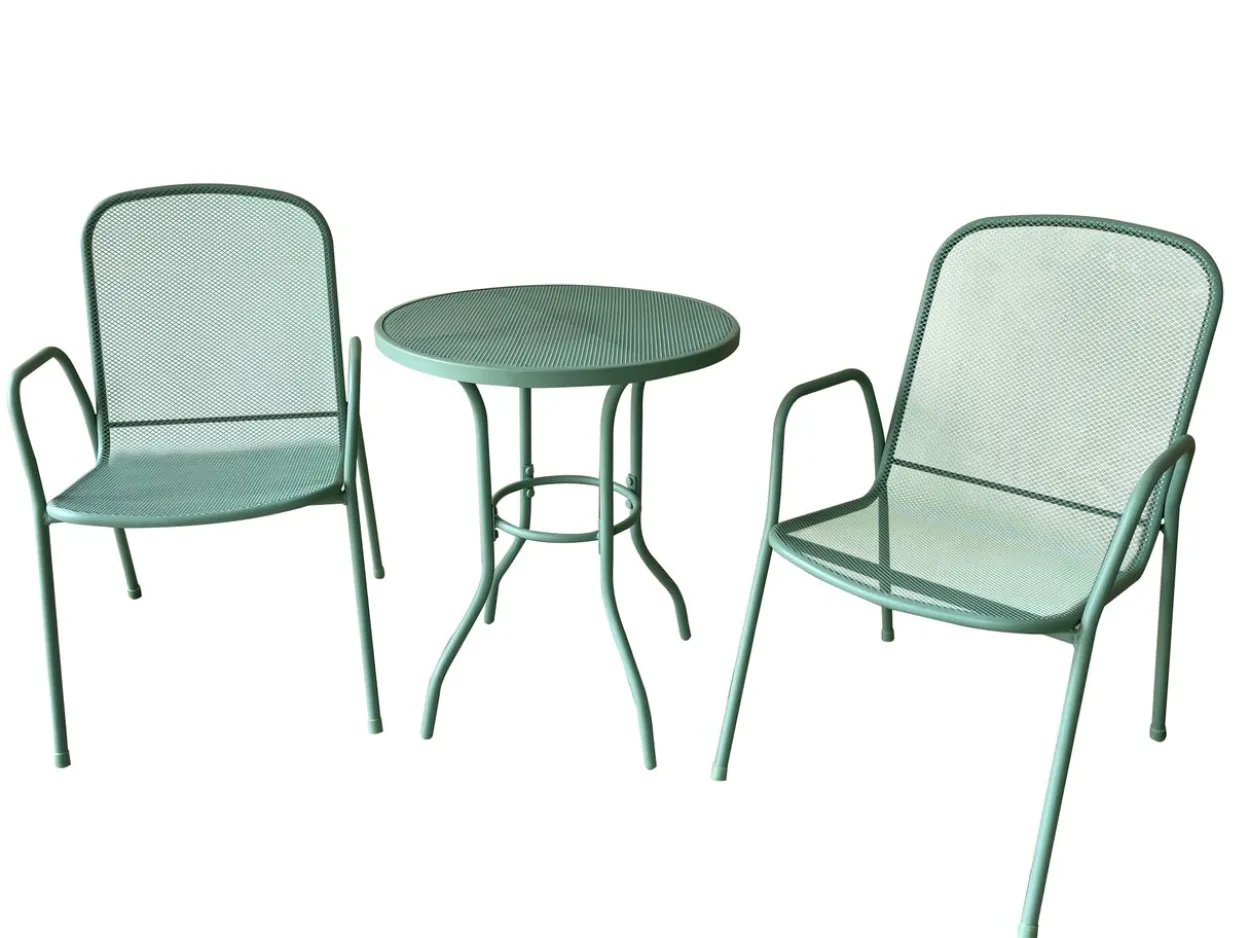 3tlg. Bistro-Set - Grün