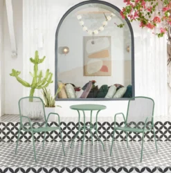 3tlg. Bistro-Set - Grün