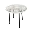 3tlg. Bistro-Set HGE53-WEI weiß