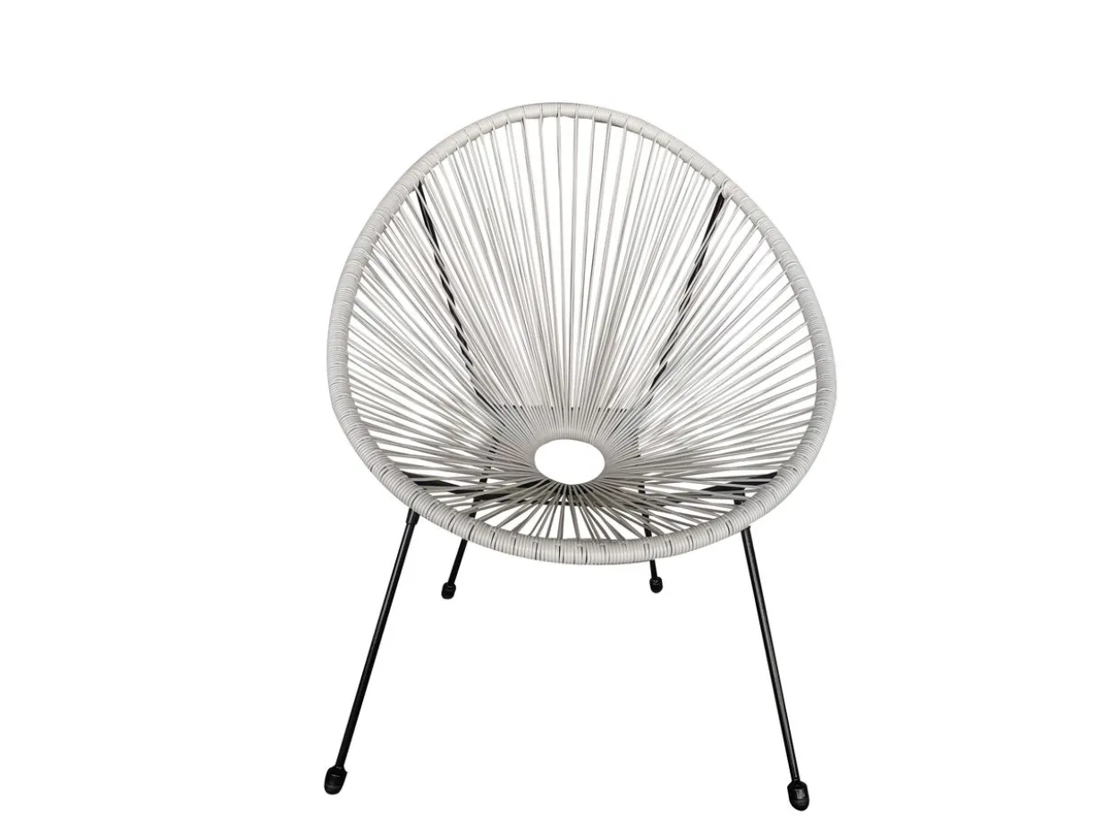 3tlg. Bistro-Set HGE53-WEI weiß
