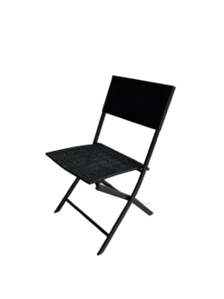 3 tlg. Bistro Set - schwarz