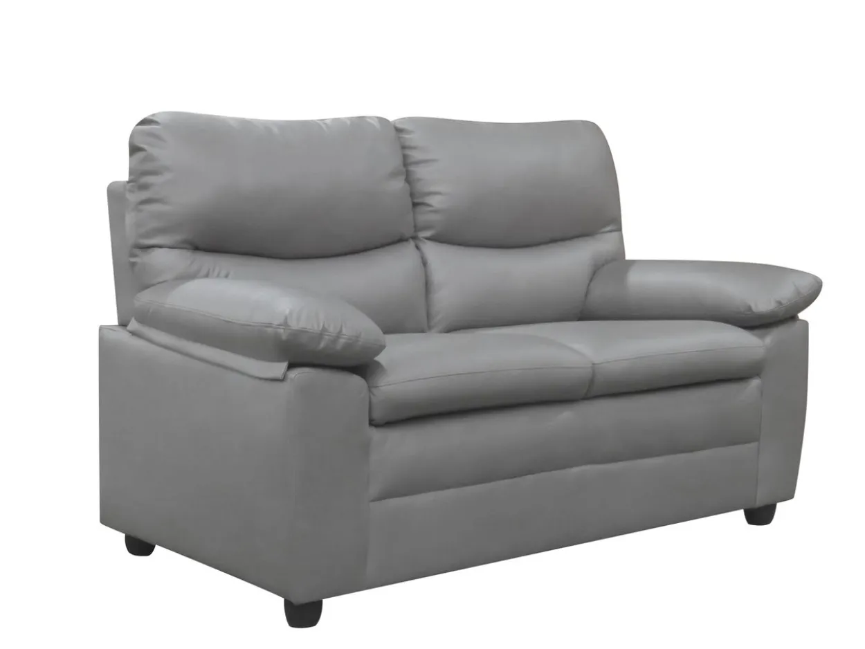 3tlg. Couchgarnitur gepolstert - Grau