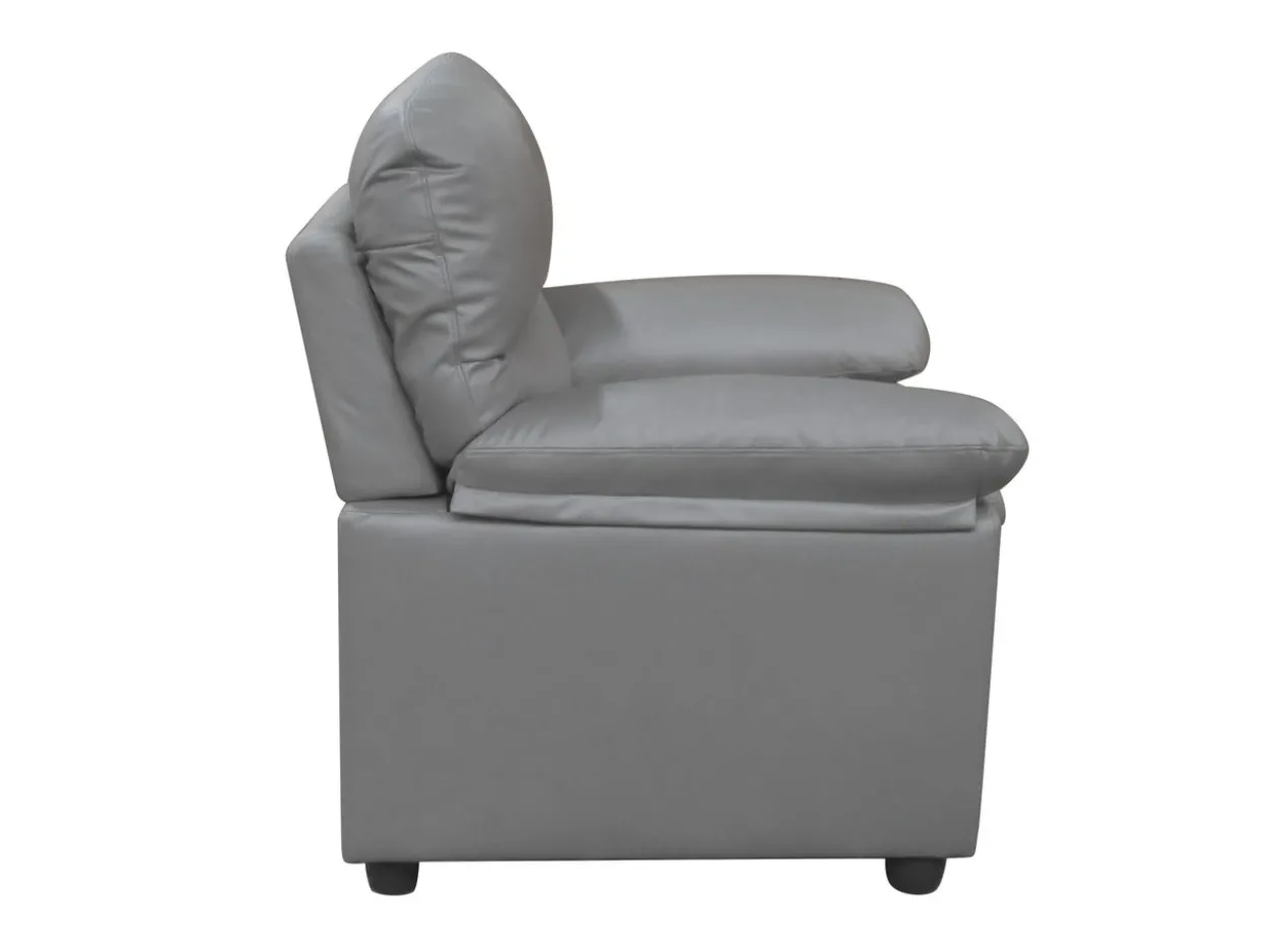 3tlg. Couchgarnitur gepolstert - Grau