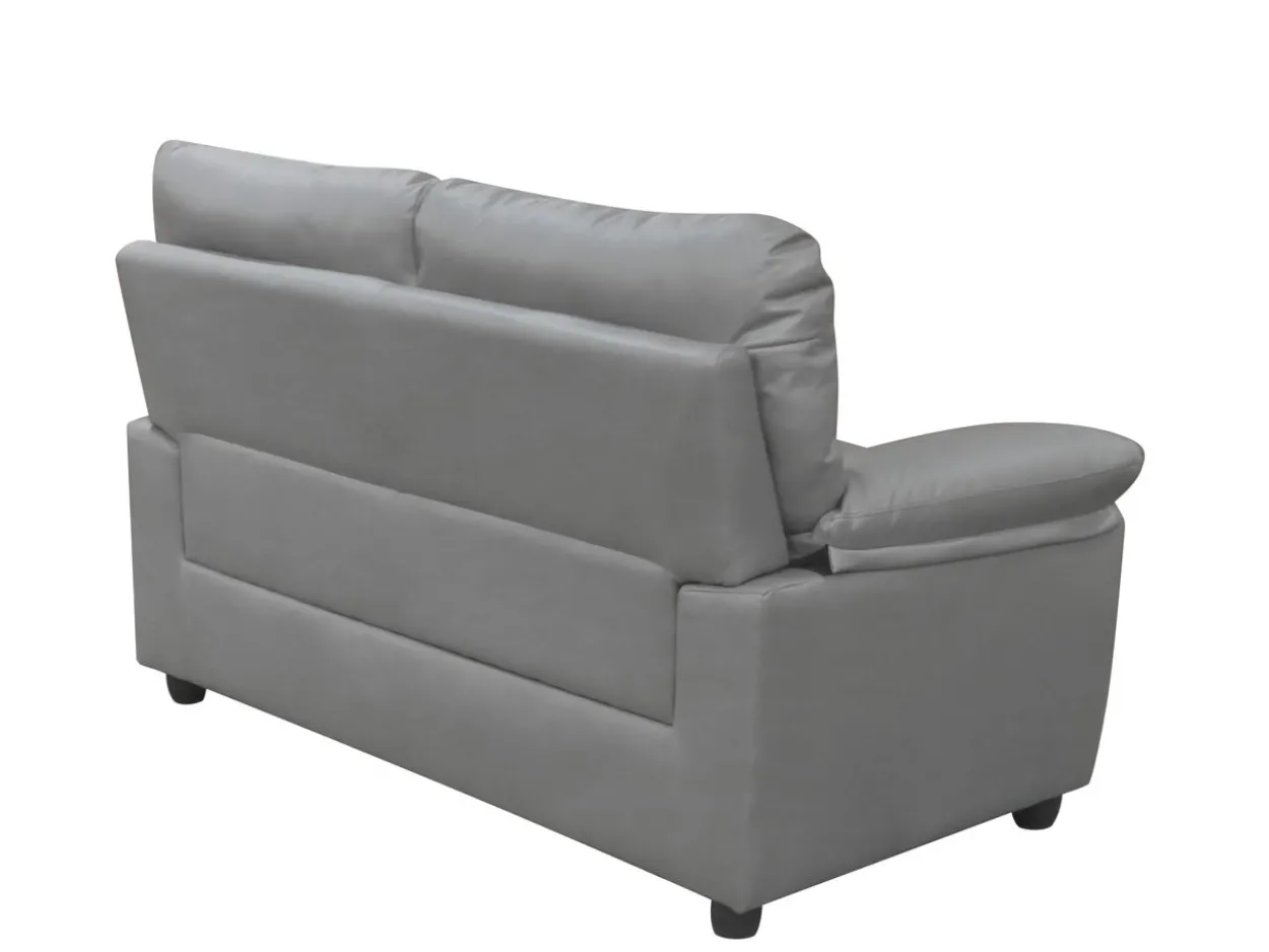 3tlg. Couchgarnitur gepolstert - Grau