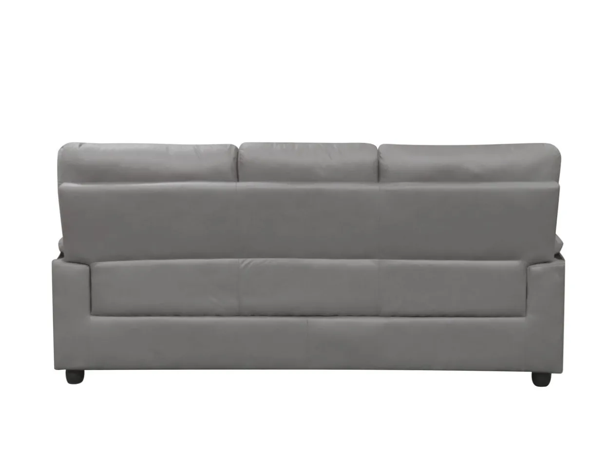 3tlg. Couchgarnitur gepolstert - Grau