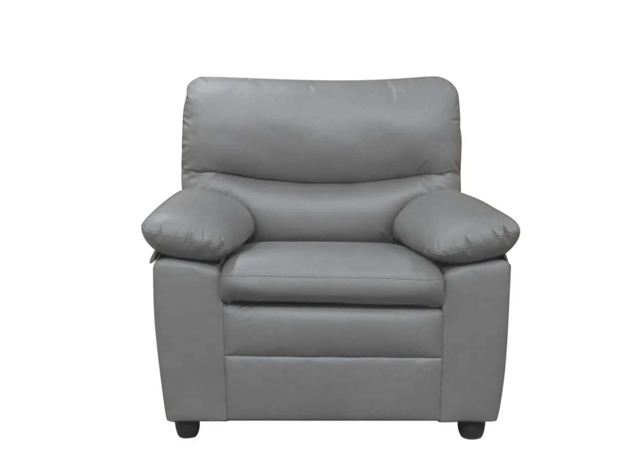 3tlg. Couchgarnitur gepolstert - Grau