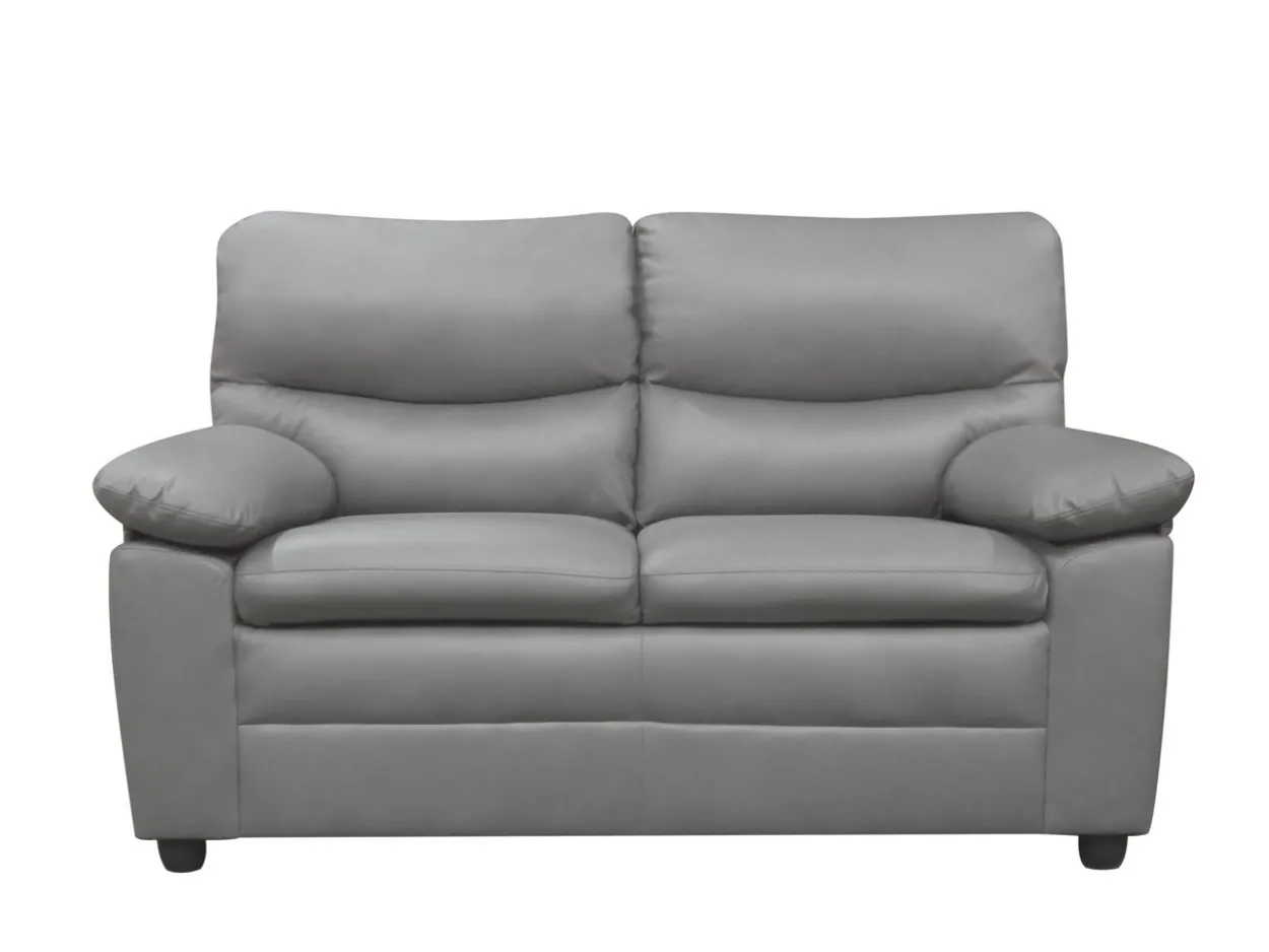 3tlg. Couchgarnitur gepolstert - Grau