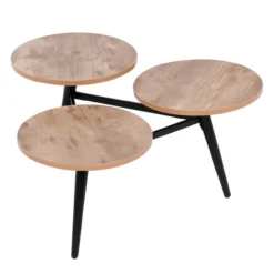 3tlg. Couchtisch, ca. 73 x 67 x 39 cm