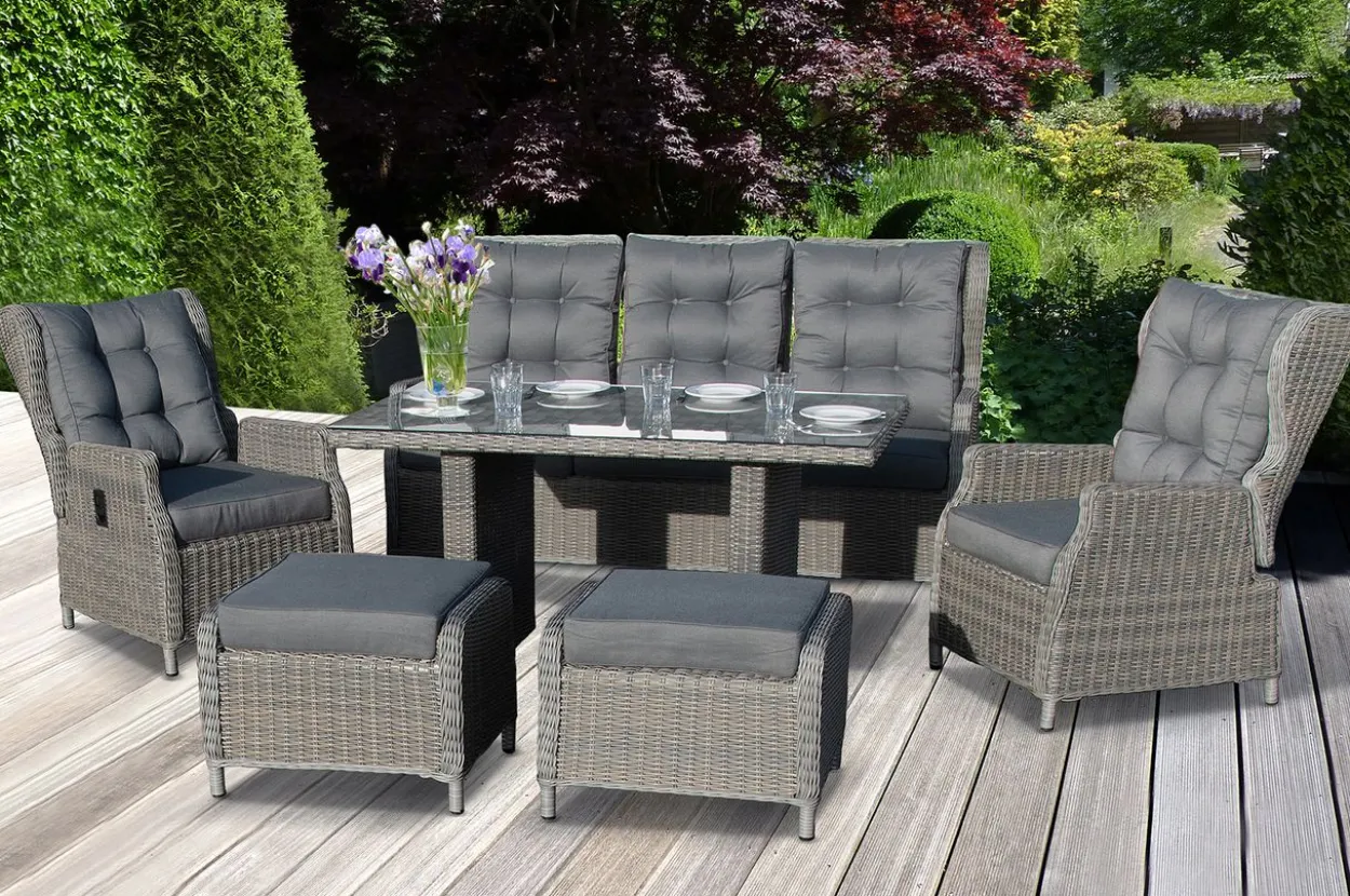 18tlg. Dining-Lounge "Canelli" - Braun-Mix