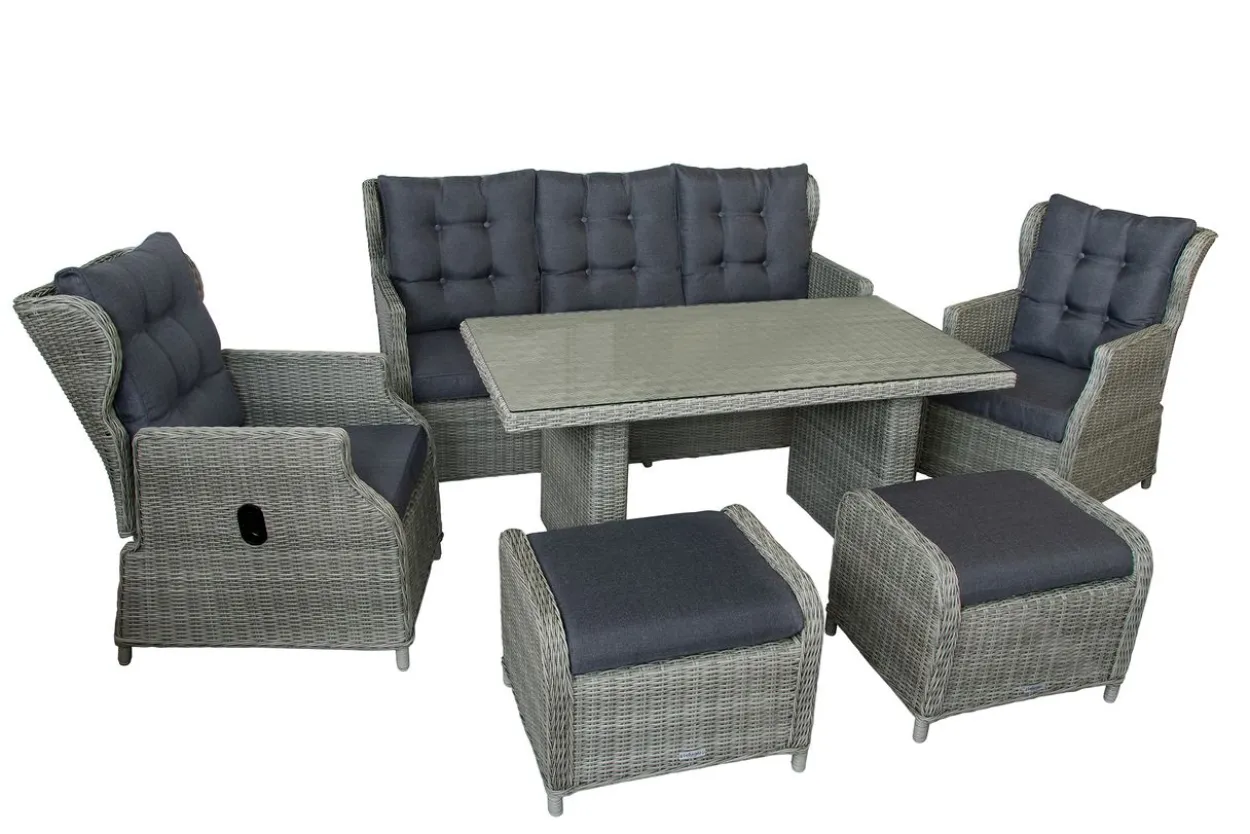 18tlg. Dining-Lounge "Canelli" - Braun-Mix