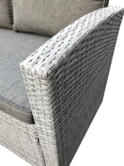 14tlg. Elegantes Ecksofa Set ca. 177 x 235 x 74 cm - Grau
